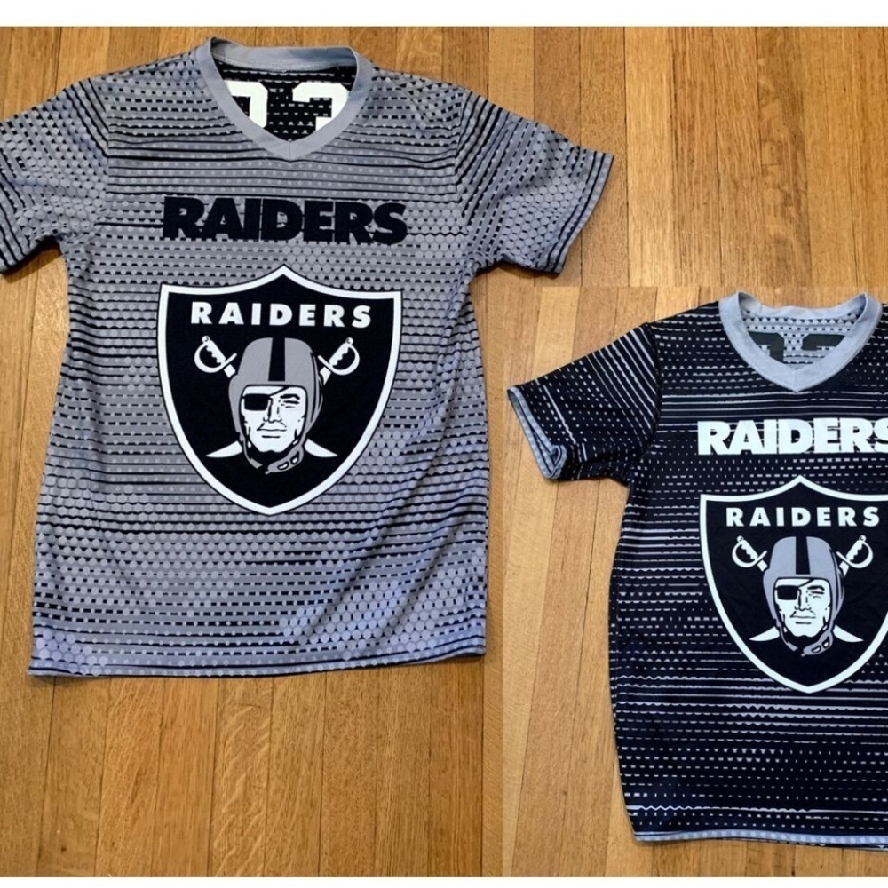 Raiders boys reversible flag football jersey